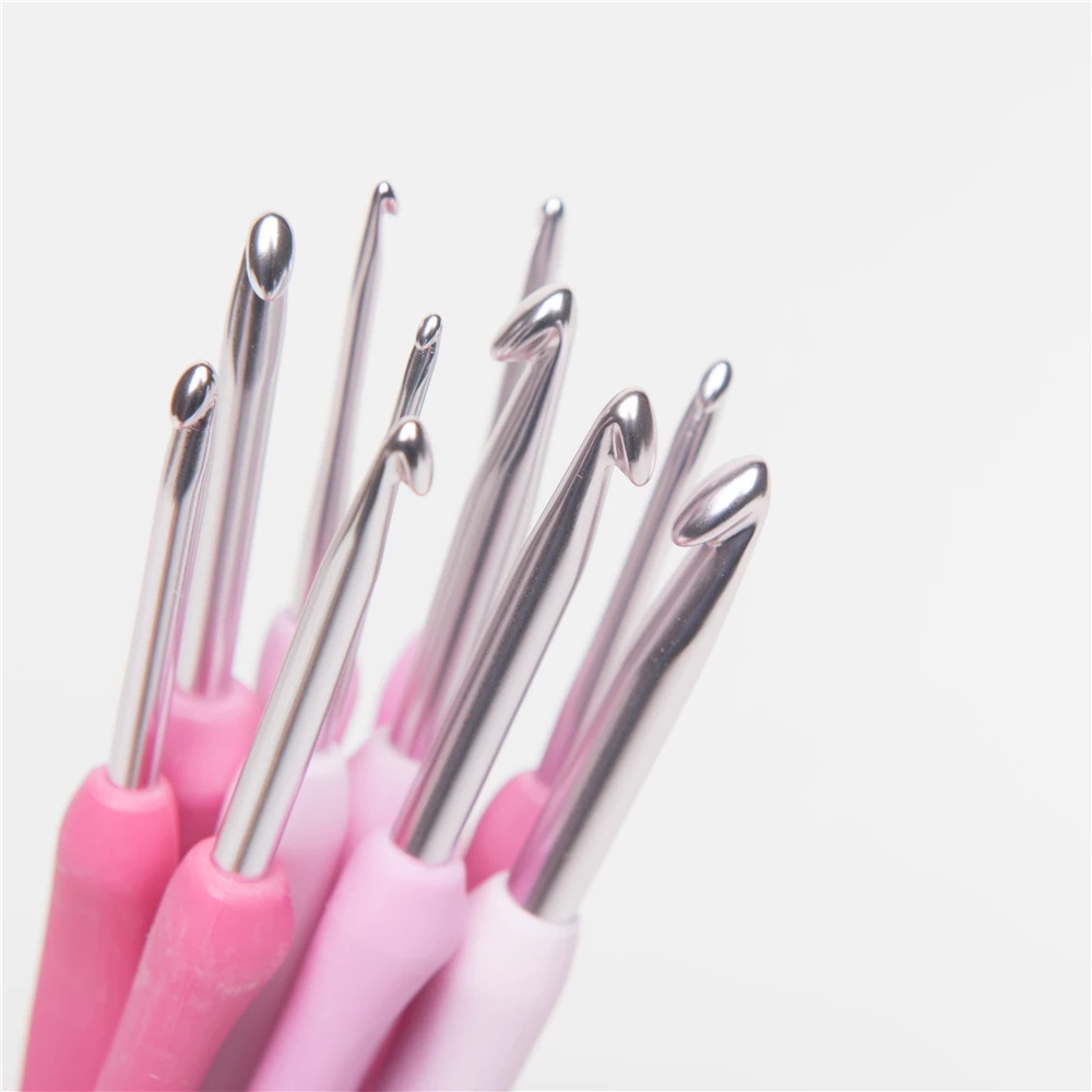 Japan tulip TER/TEL Crochet Hook Pink Resin handle Knitting Needles Original authentic Imported from Japan 1-1.75mm