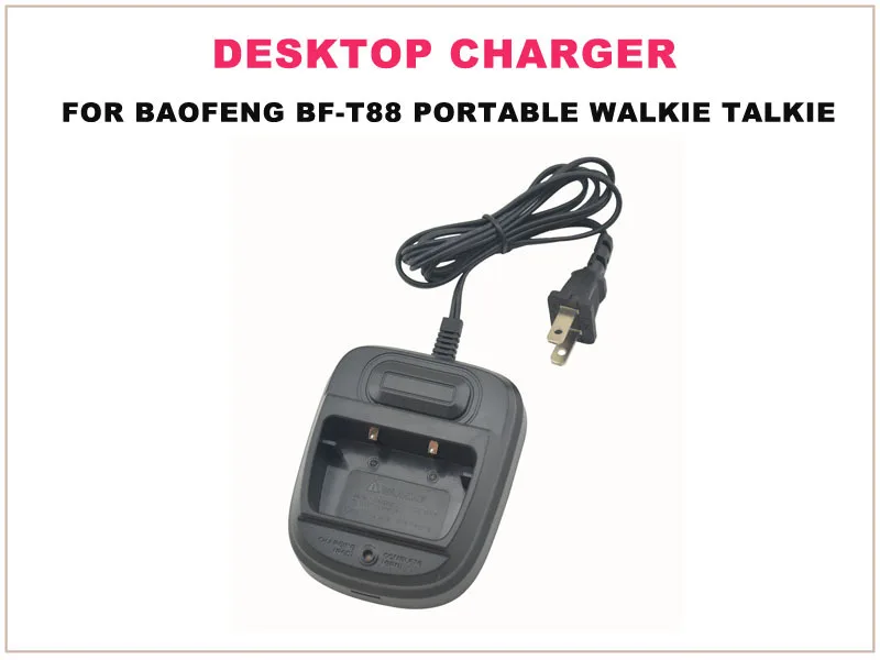 Cargador de escritorio para BAOFENG Pofung BF-T88, Radio bidireccional portátil