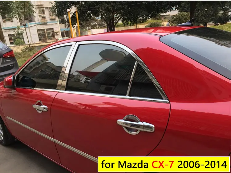 for Mazda CX-7 2006-2011 Accessories Chrome Door Handle CX7 2007 2008 2009 2010 Luxury No Rust Car Sticker Car Styling