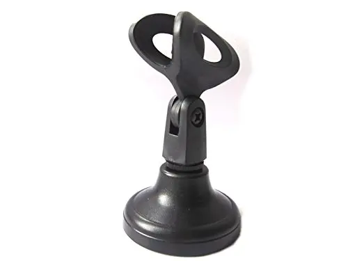 Mini Portable Table Microphone Mic stand with adjustable angle clamp