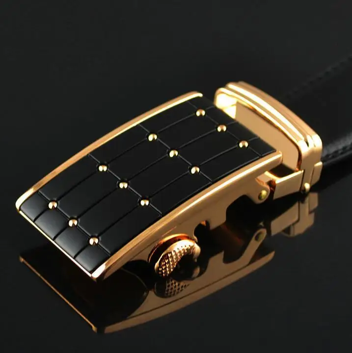 Echtes Leder Automatische herren Gürtel Luxus Business Strap Gürtel für Männer Designer Gürtel Männlichen Hohe Qualität Mode Bund – Detail 4