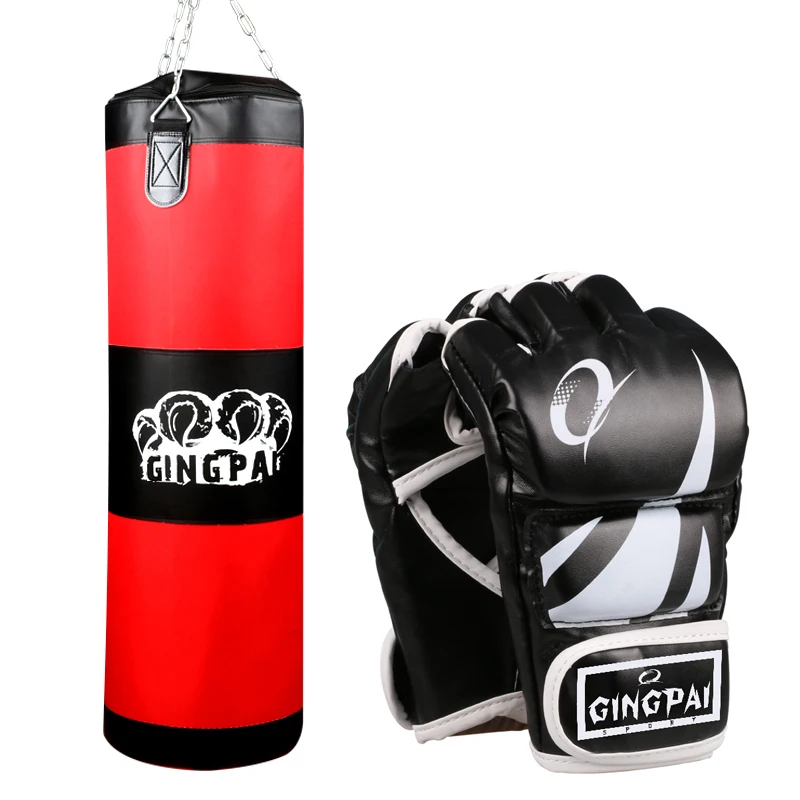 Sac de sable 100cm, boxe MMA, gants de boxe, grappin thaïlandais, sac de sable suspendu (vide)