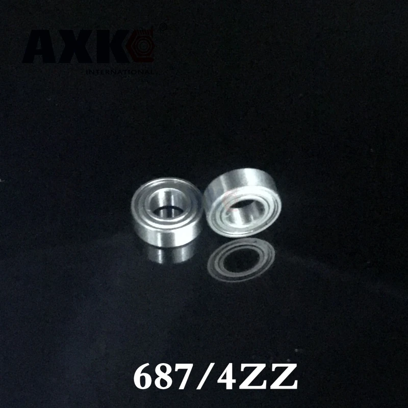 AXK  687W4 687zzw4 7x14x4mm 7*14*4mm  miniature deep groove ball bearing 687/4ZZ  7x14x4 bearing 5PCS