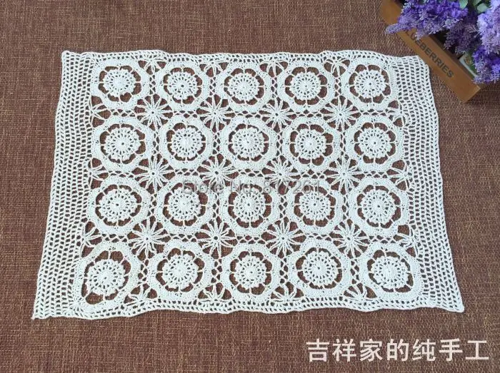 free shipping 50% cotton crochet lace doily for wedding decoration coaster felt as decoration item place mat lace doilies flower