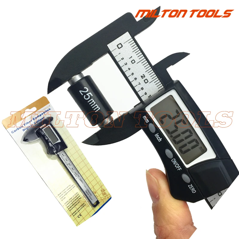High quality Super LCD 0-70MM Mini digital caliper pocket electronic plastic vernier caliper thickness gauge