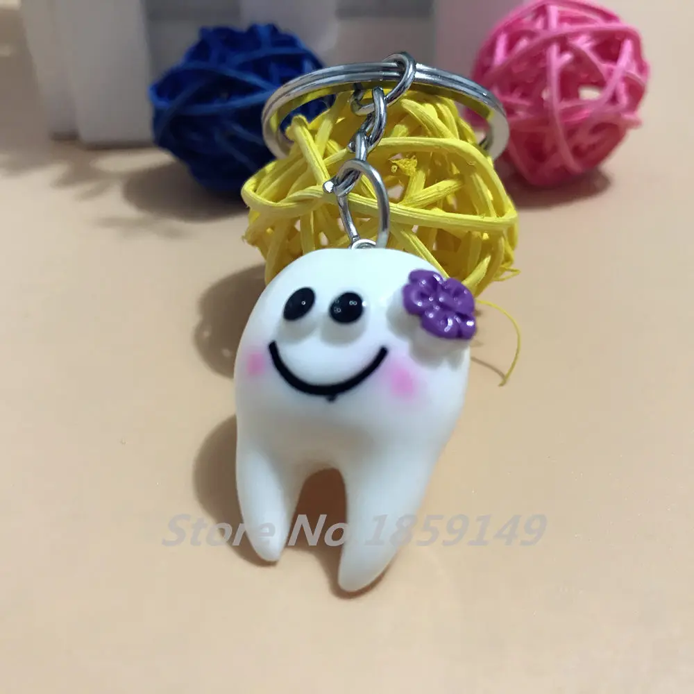 60pcs/set lovely Simulation tooth pendant promotional gifts for dental clinic