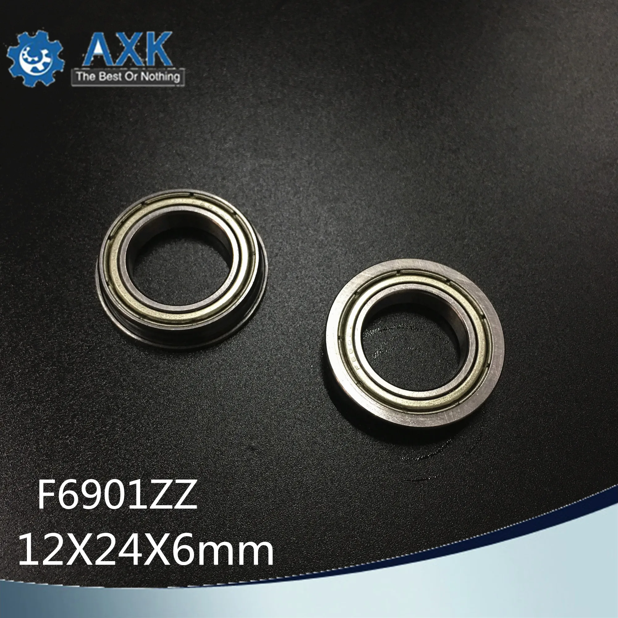 

F6901ZZ Flange Bearing 12x24x6 mm ABEC-1 ( 10 PCS ) Thin Section Flanged F6901 Z ZZ Ball Bearings