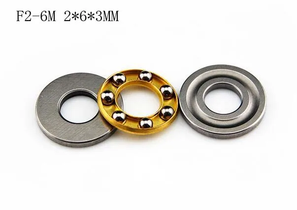 5pcs F2-6M Axial Ball Thrust Bearing 3-Parts 2mm x 6mm x 3mm New