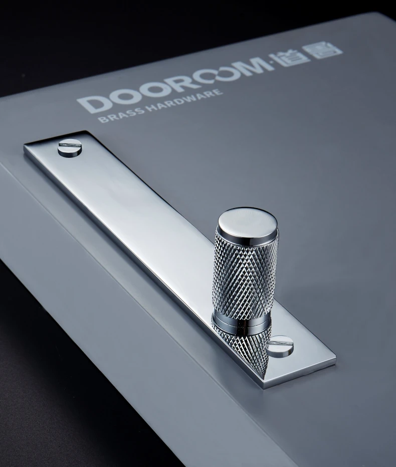 Dooroom Messing-Möbelgriffe, gerändelt, Gold, Schwarz, für Kleiderschrank, Schrank, Kommode, Schublade, Knöpfe, Stangen, Großhandel erhältlich – Detail 5