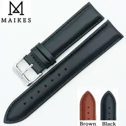 MAIKES Watchband 18mm 20mm 22mm 24mm New High Quality Bracelet Belt Genuine Leather Watch band Strap For Daniel Wellington