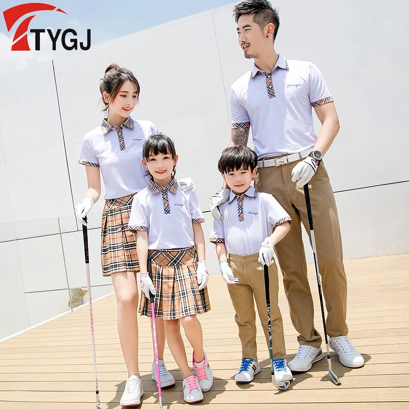 Professional Golf Polo Shirts Family Pack Full Family Couples Mom Short Sleeve T-Shirt Sports Clothes Customized High Quality