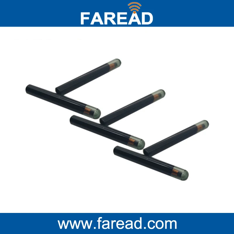 x40pcs RFID tags 4*22mm  ISO 11784/5  glass tag Microchip low frequency for ICAR certification