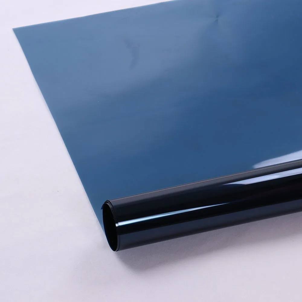 HOHOFILM 50cmx500cm Dark Blue Window Film glue tinted Window Sticker Glass Film Home Decor 20''x196.8''