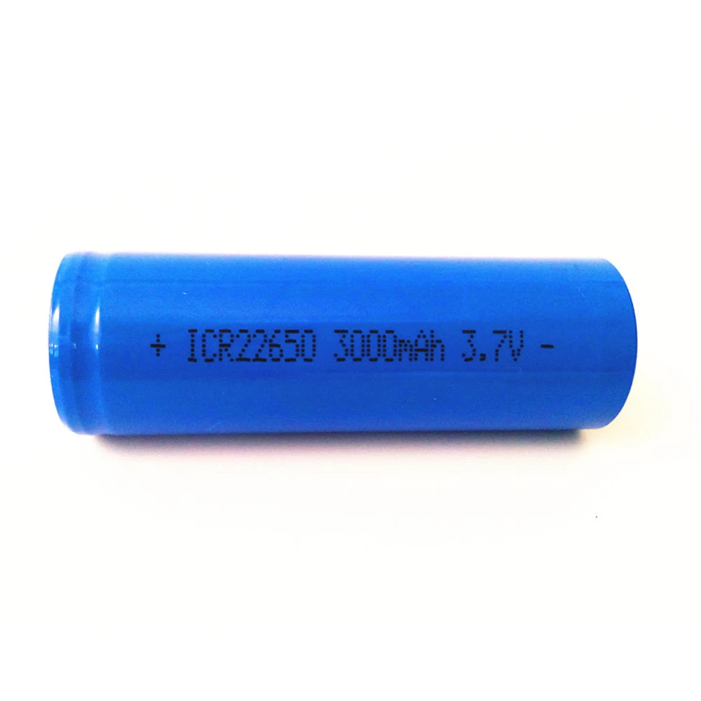 Soravess-bateria de íon icr22650, 3.7v, 22650, 3000 mah, recarregável, lítio, para alto-falante, lanterna led