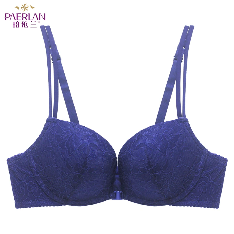 PAERLAN underwear bra Push Up sexy bra Front Closure thick cup summer lace comfortable Wire Free woman Adjusted-straps One-Piece