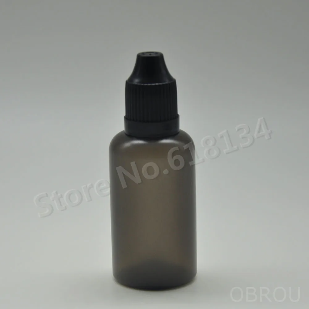 FREE shipping 600PCS 30ml black PE plastic with black child resistent caps.