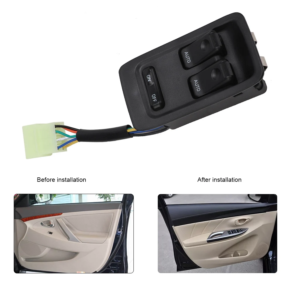 FD14-66-350C Front Left Master Power Window Control Switch for Mazda RX7 RX-7 1993 1994 1995 1996 1997 1998 1999 2000 2001 2002