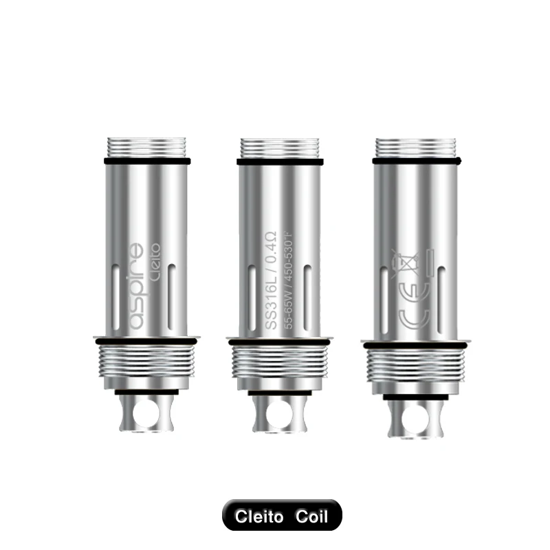 5pcs/Lot Electronic Cigarette Aspire Cleito Coil 0.2ohm 0.4ohm 0.27ohm SS316L Wire 0.4ohm TC Vape Atomizer Replacement Head