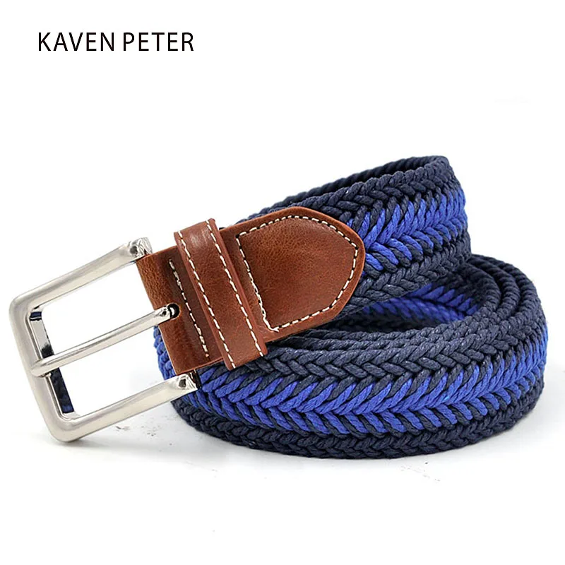 Men Braided Belt  Casual Style Fish Bone Pattern Men's Golf Braided Belts With Wax Rope Material Mixed Color From 100 cm to160cm