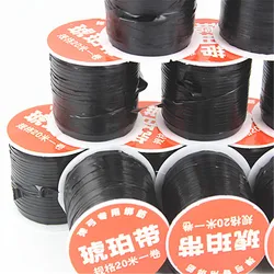 20 meters new amber belt ribs slingshot special flat leather round rubber band universal amber belt