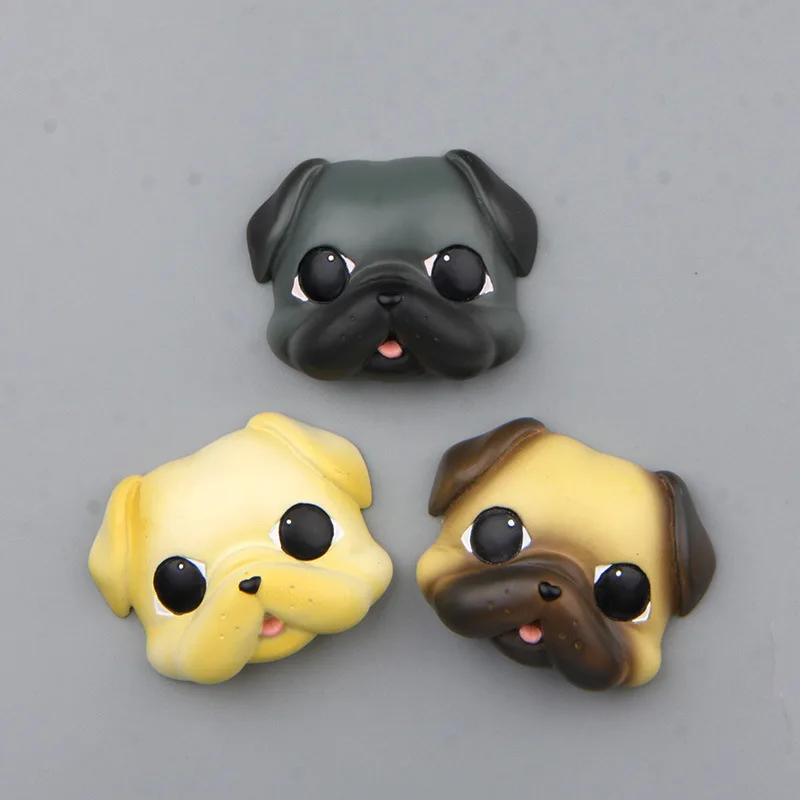 1pcs  Kawai Zakka Bulldog Corgi Fridge Magnet Resin Zakka Puppy  Action Figure Toys Model Home Decor Ornaments