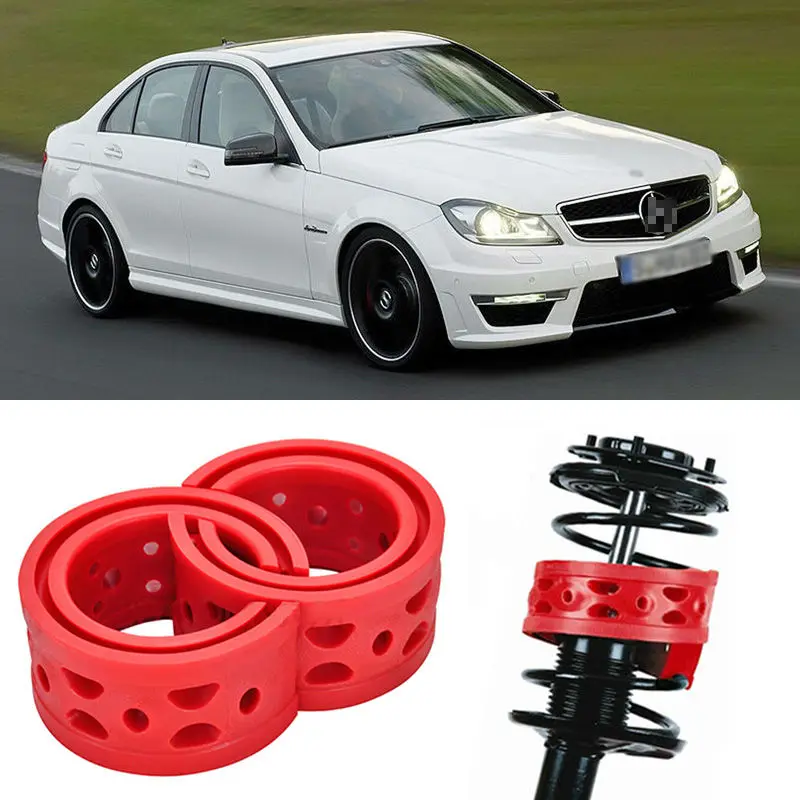 2pcs Size B Front Shock Suspension Cushion Buffer Spring Bumper For BENZ C63