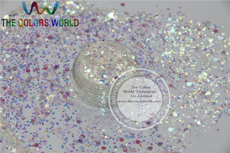 

HB2513-115 Mix Colors and Shapes Glitter for nail art and DIY decoration 1Pack =50g