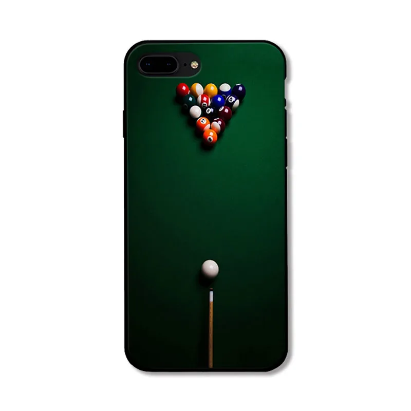 Billiard Table Pattern Design iPhone 8 Phone Case Billiard Accessories