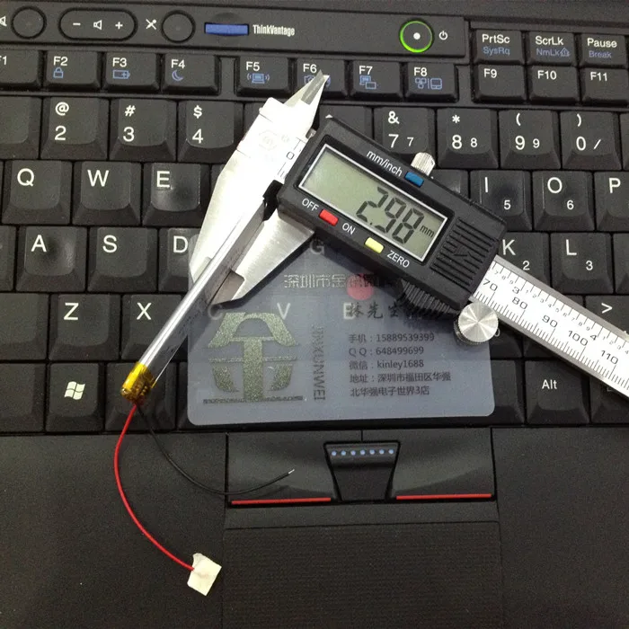 بطارية ليثيوم بوليمر 3.7 فولت ، 302060 ، 400 مللي أمبير ، MP3 ، MP4 ، تسجيل ، جديد ، عصري ، MD N10