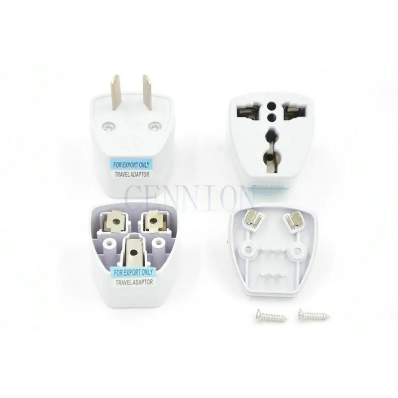 UK EU US DE to AU NZ 2PIN 3 Pins AC Power Plug Travel Adapter Converter 100pcs express shipping