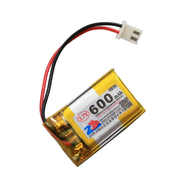 In the 600mAh 402030*3 3.7V polymer battery 122030 alarm recorder Rechargeable Li-ion Cell