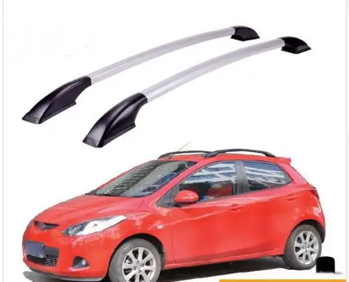 

FUWAYDA car styling Roof Rack Boxes Side Rails Bars Luggage Carrier A Set For Mazda 2 2007 -2014 2008 2009 2010 2011 2012 2013