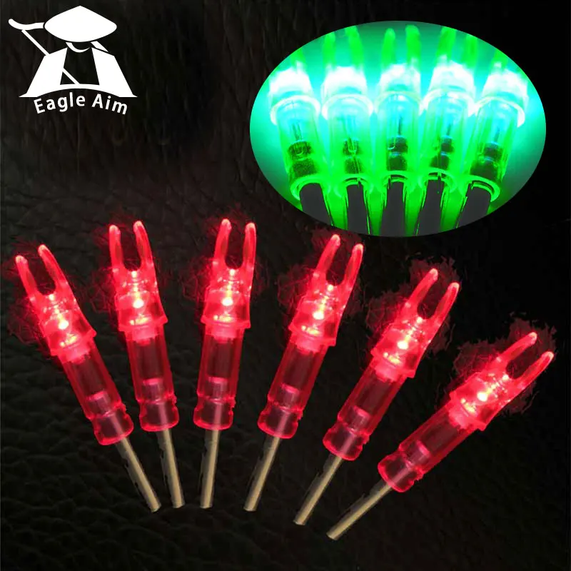 

Hunting Archery Bolts Lighted Nocks LED Arrow Tails For Recurve Compound Bow Fits Any Bolt Inside Diameter 5.2/6.2mm