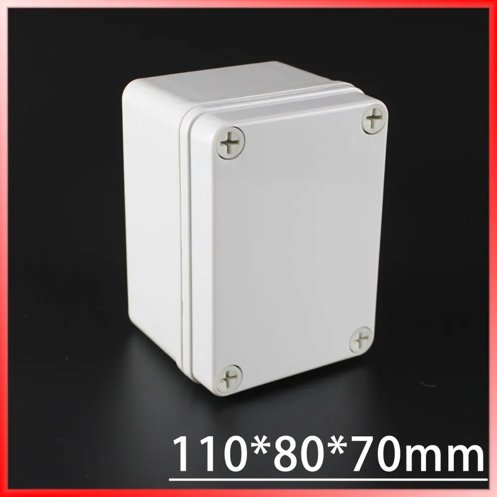 

110*80*70MM IP67 Waterproof Plastic Electronic Project Box w/ Fix Hanger Plastic Waterproof Enclosure Box Housing Meter Box