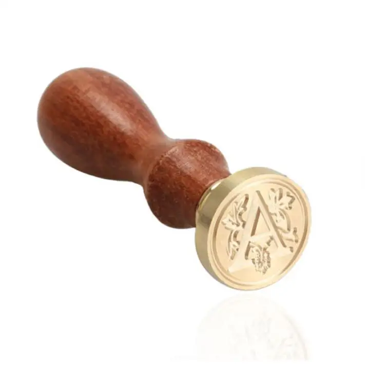 Alphabet Letter A Retro Wood Sealing Wax Classic Initial Wax Seal Stamp DHL Fedex Free shipping SN1383