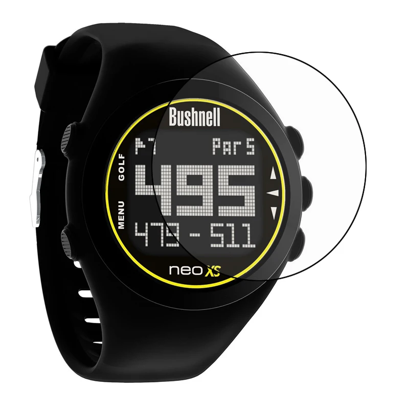 2x ล้างหน้าจอ LCD Protector SHIELD ฟิล์มสําหรับ Bushnell Neo XS Golf GPS นาฬิกา Smartwatch อุปกรณ์เสริม