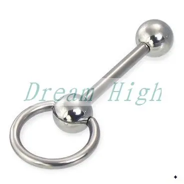 Wholesale Door Knocker Straight Barbell 316L Surgical steel Body jewelry 100pcs/lot promotional gift