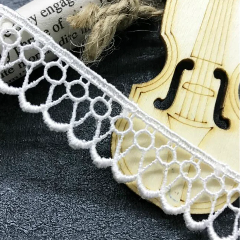 2 Yards Water Drop Shape Lace Trim Wedding Dress Child Ribbon Trimmings  Applique Sewing Crafts DIY Patchwork Scrapbooking Decor