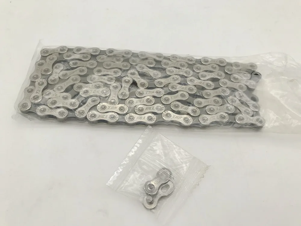 YBN 10s 20s 30s 10 Speed Bicycle Chain MTB Mountain Bike Road Bicycle Durable Silver Chain for SHIMANO SRAM CAMPAGNOLO System