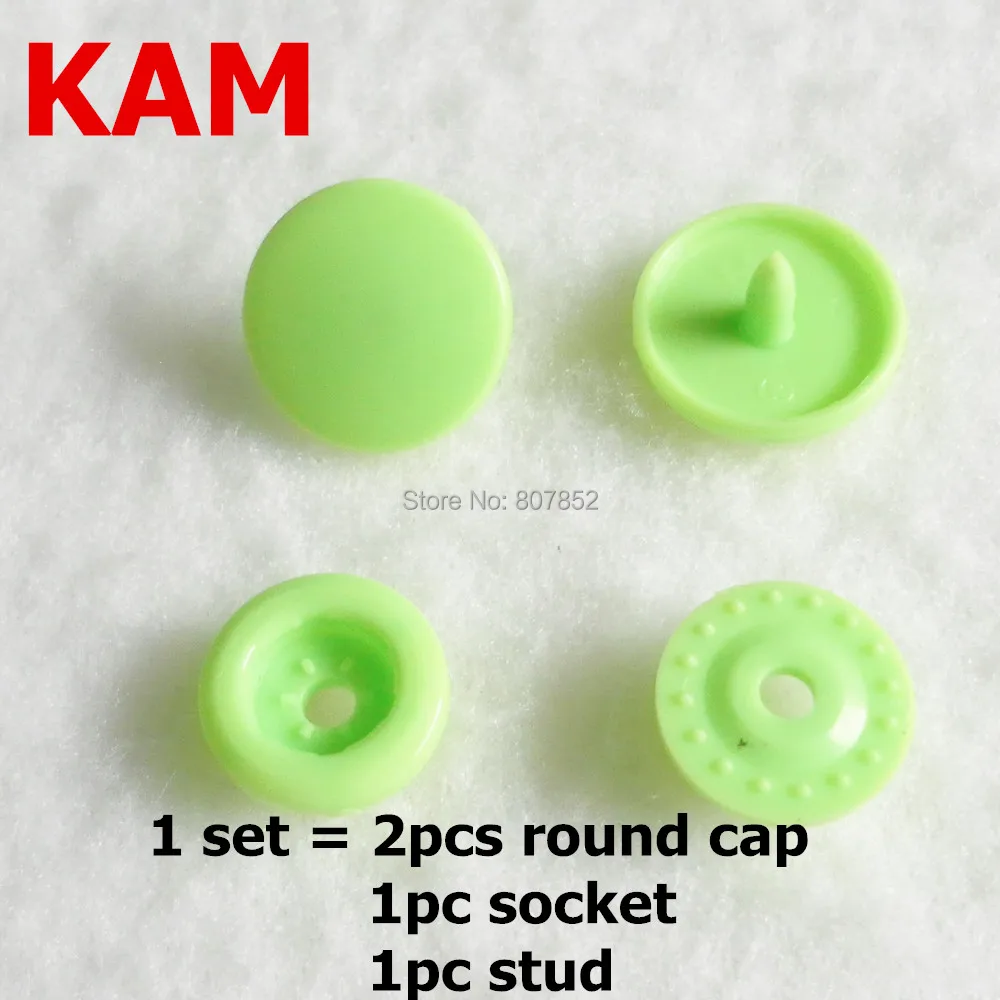 Chengkai 1000 sets KAM T3 size 16 cap 10.7mm Diameter Plastic Resin Snaps Buttons Diaper Nappy Fasteners