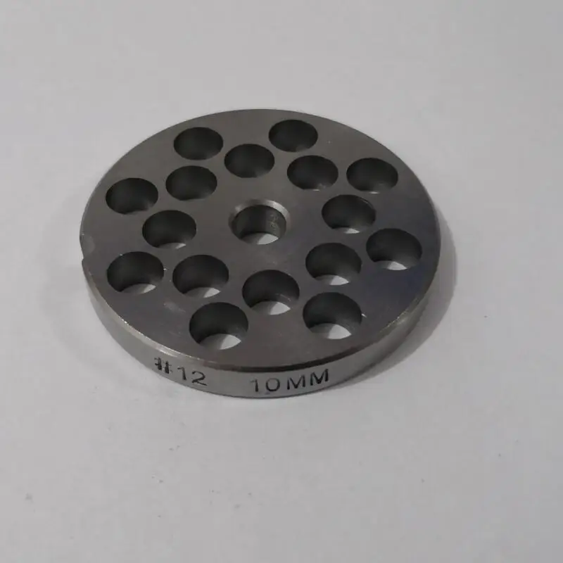 69mm diameter Meat Grinder Parts No.12 10mm Stainless Steel multihole round plate 9mm thickness