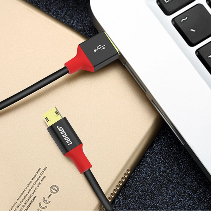 JianHan odwracalny kabel Micro USB 5V2A szybka ładowarka Microusb do Samsung Xiaomi Huawei LG Andriod telefony komórkowe przewód ładujący