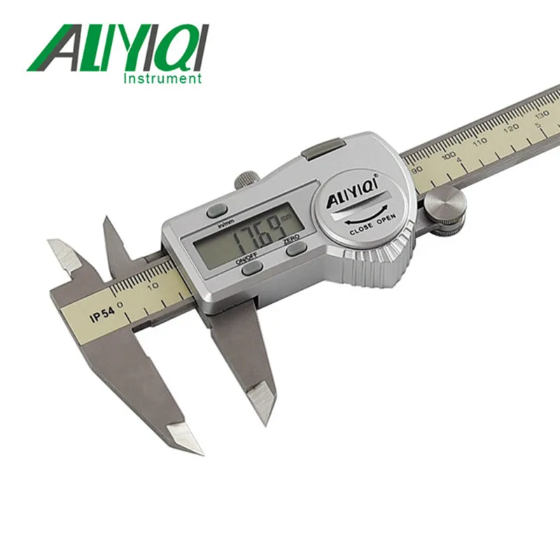 

0-300mm LCD Display Waterproof IP54 Digtial Vernier Caliper Stainless Steel Paquimetro Trammel ruler