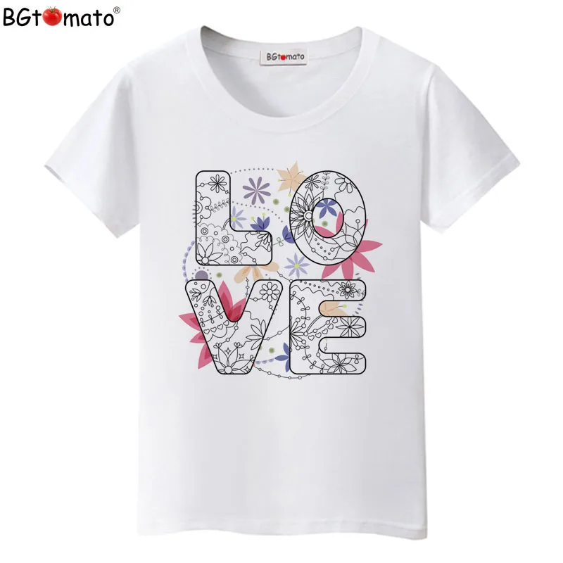 New arrival LOVE T-shirt women fashion Tees beautiful Shirt good quality comfortable casual Tops