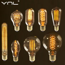 Retro Vintage Edison Bulb E27 40w 220v Ampoule Vintage Bulb Edison Lamp Filament Incandescent Light Bulb Retro Lamp Indoor Decor