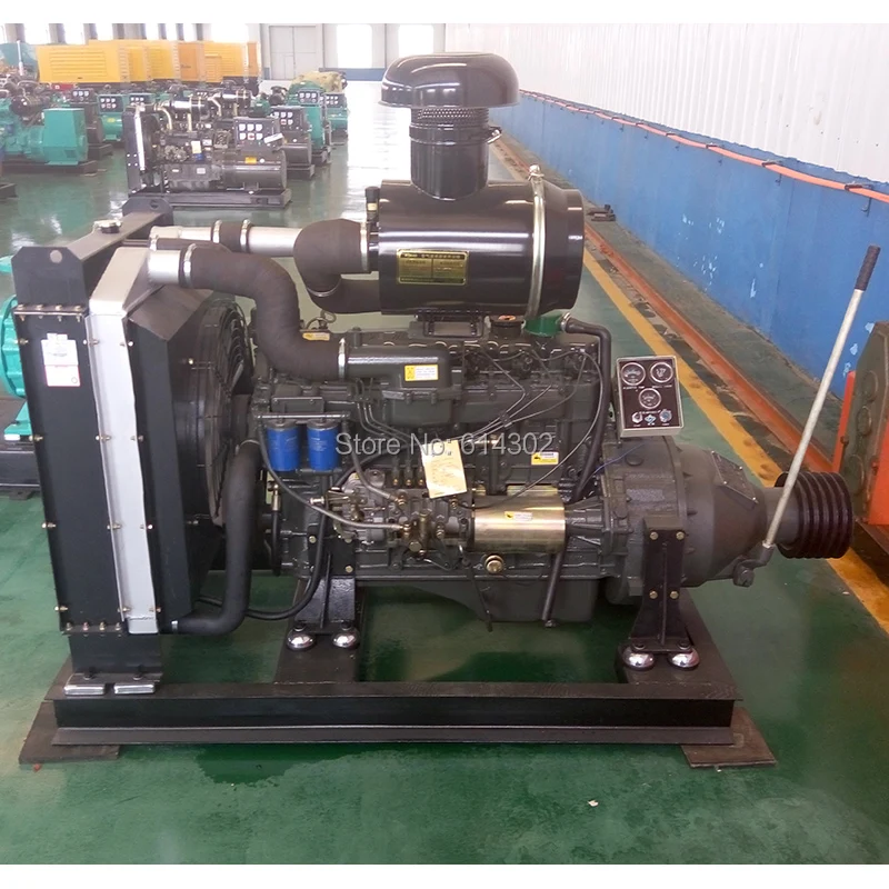 70kw/95Hp weifang fixed power diesel engine R6105AP for Water Pump & fixed power Usage with clutch connecting