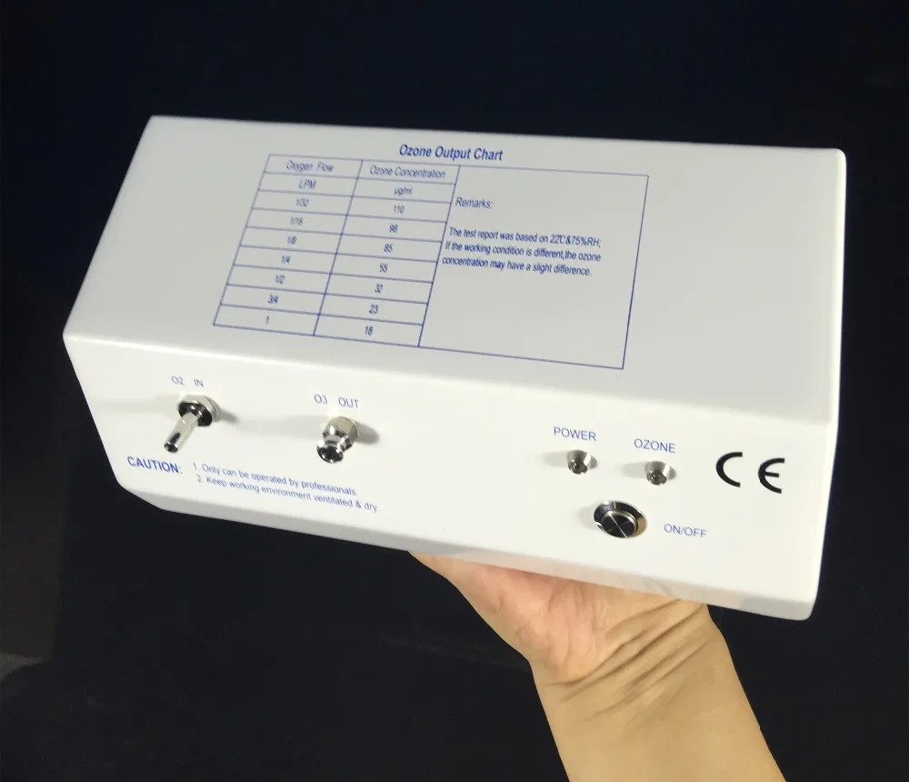 OZOTEK CE,EMC,ROHS Approved TITANIUM Electrode Ozonator Ozone Generator Machine with Concentration Up to 110ug/ml