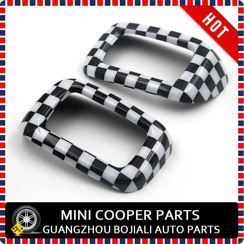 Brand New ABS Material UV Protected Chequered Color Style Rear Seat Belt Cover For Mini cooper Clubman F54 (2pcs/Set)