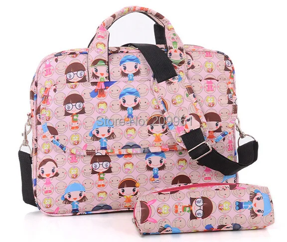 

12 14 15 inch multicolor fashion pro laptop PC notebook case briefcase messenger bag Free shipping