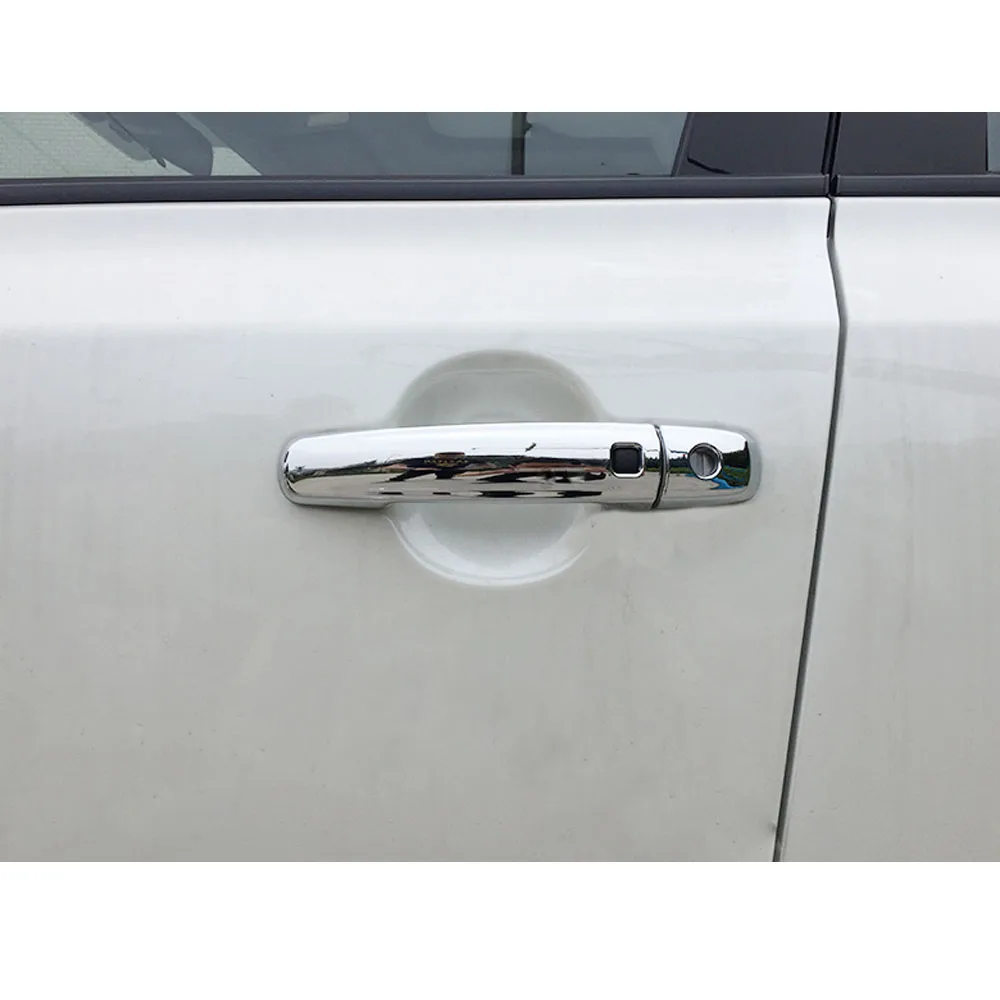 For Suzuki Vitara 2016 2017 2018 2019 2020 Car Body Detector Sticks Frame Lamp Trim ABS Chrome Door Handle Molding Armrest 8PCs